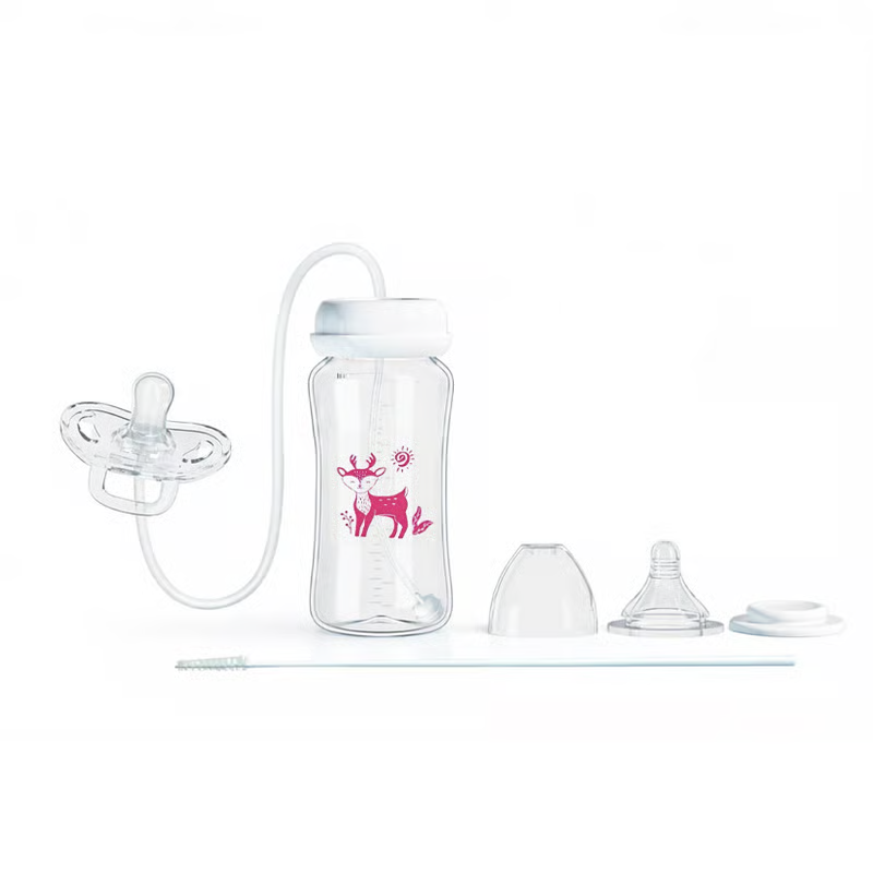 Kletshuts™ BabyBottle: Håndfri Nem-Fodrings Babyflaske Sæt