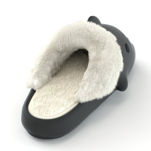 Happy™ PlushSlippers - Sklisikker Vinter Hai-slides