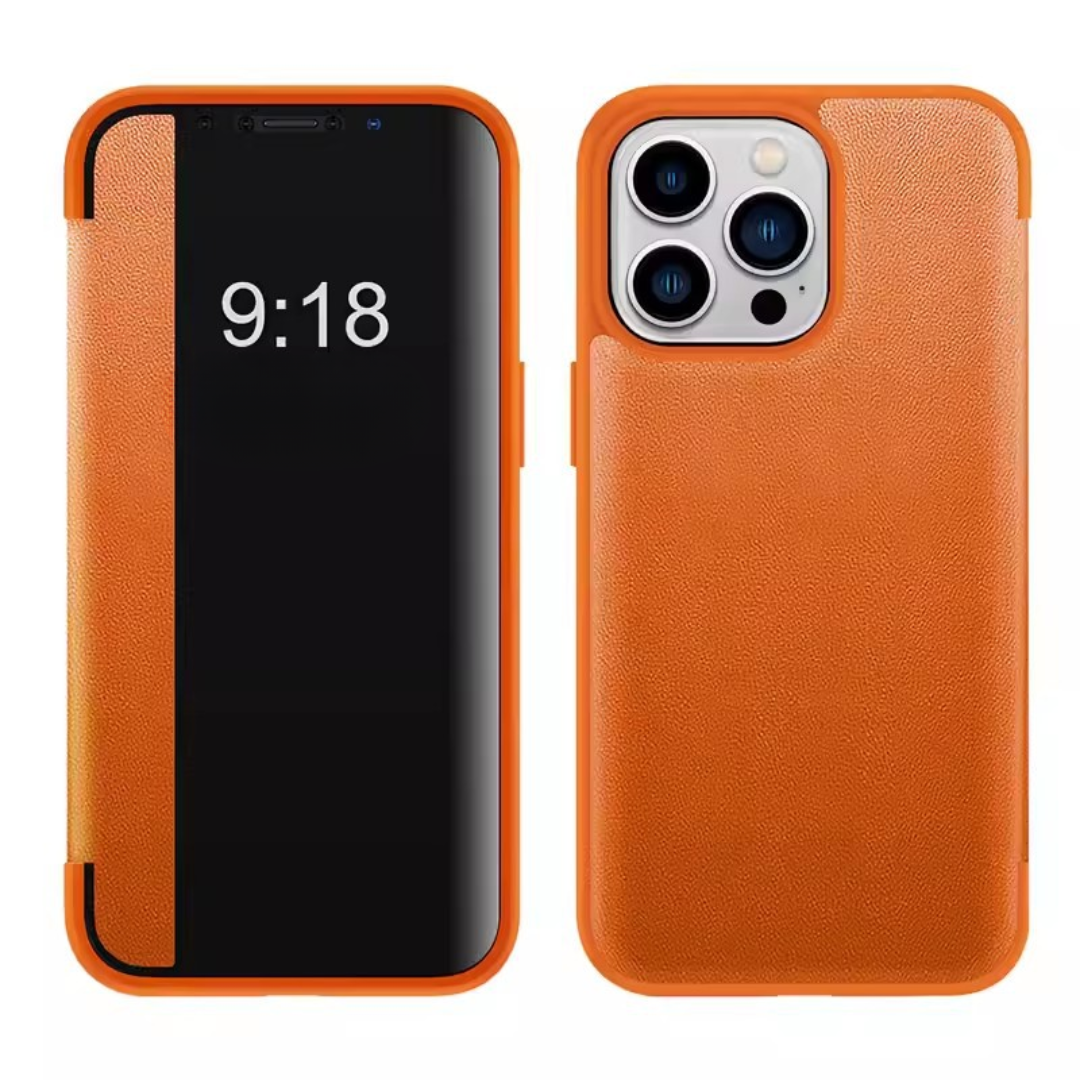FlipCase 1+1 GRATIS - Slankt Gennemsigtig Dække Sikker Lukning Vend Sag
