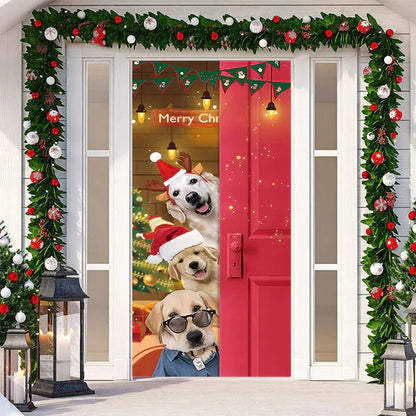 ChristmasDoor - Realistisk Juledekorasjon til Dør