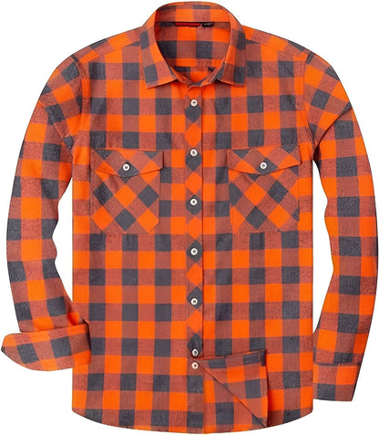 Icone™ CheckeredLongsleeves: Klassisk Afslappet Knap Ned Ternet Langærmet