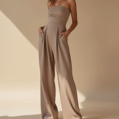 Icone™ WomenJumpsuit: Stilfull Ermeløs Design Dame Jumpsuit Med Sidelommer