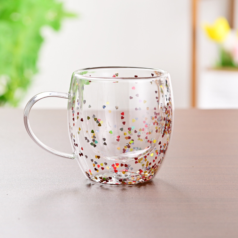 CrystalMug - Dobbelt Lagdelt Kreativ Glasskrus