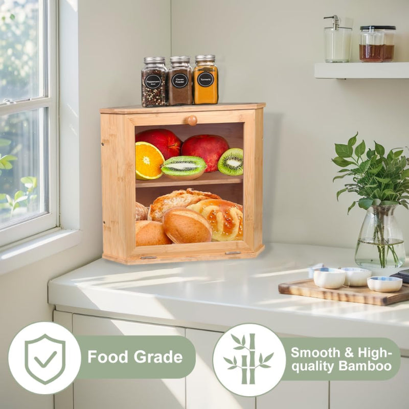 UltiFurni® CornerCabinet: Pladsbesparende Smart Pantry Opbevarings Hjørneskab