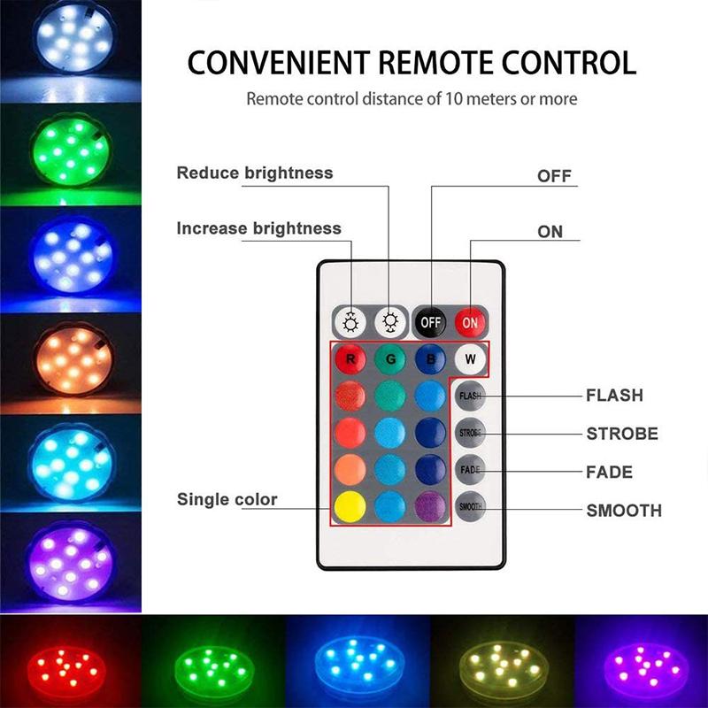 Ledsen™ PoolLights 1+1 GRATIS: Vanntett LED Basseng-, Bade- og Festlys