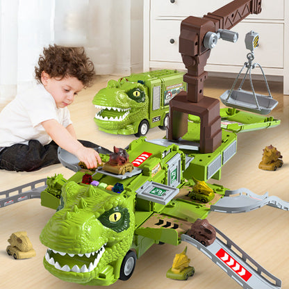 Kletshuts™ DinoTruck: Dinosaur Lastebil Lekesett Med Lys Og Musikk