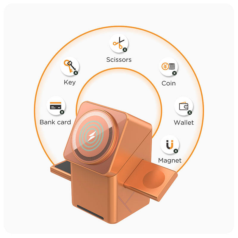 ChargingDock - 3 I 1 Magnetisk Trådløs Hurtig Opladnings Roterbar Dock