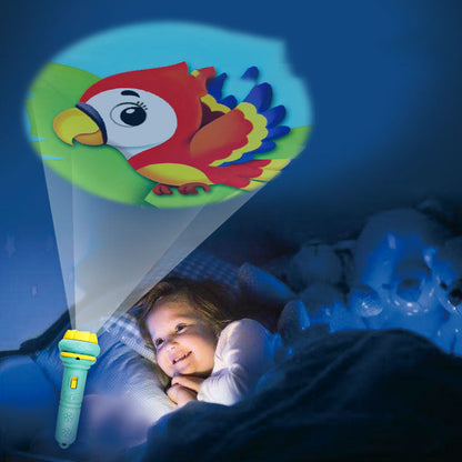 Kletshuts™ FlashlightProjector: Magisk Fortellerstund Lommelyktprojektor For Barn