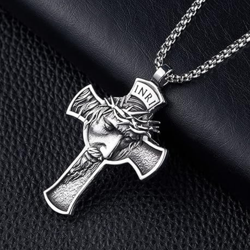 Jewelance™ CrossNecklace: INRI Kristent Kors Halskjede