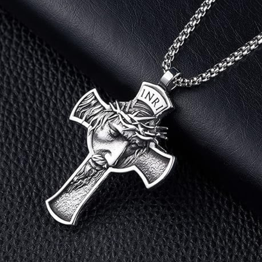 Jewelance™ CrossNecklace: INRI Kristent Kors Halskjede