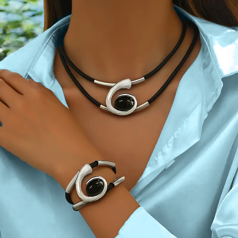 Jewelance™ SpiralNecklace 1+1 GRATIS: Vintage Bohemian Spiral Halskjede Og Armbånd