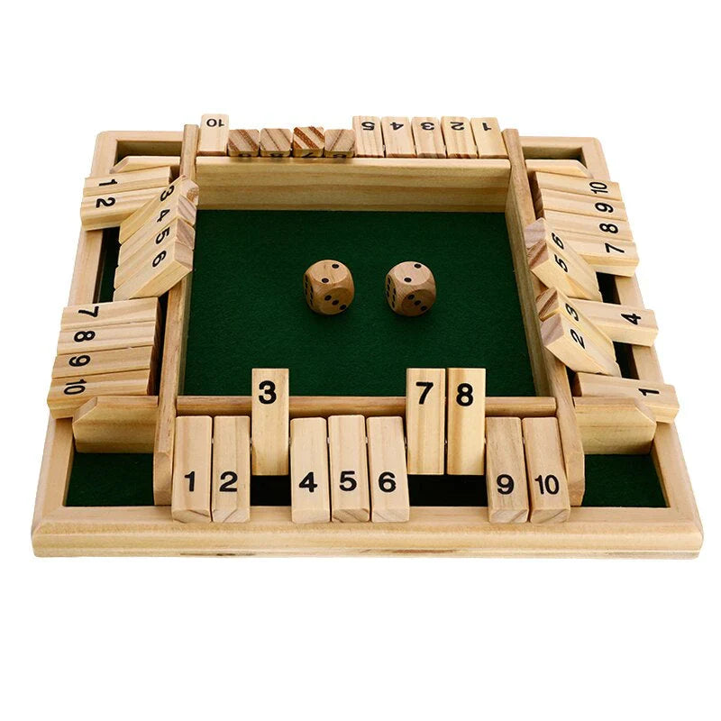 Kletshuts™ Woodys - Morsomt Interaktivt Familie Shut The Box Brettspill