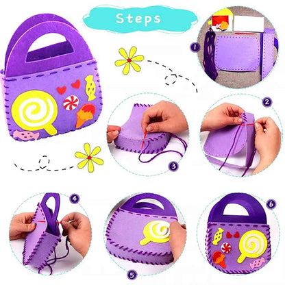 Kletshuts™ CreativeBag: Børn DIY Syning Og Håndværk Kreativ Taske Sæt