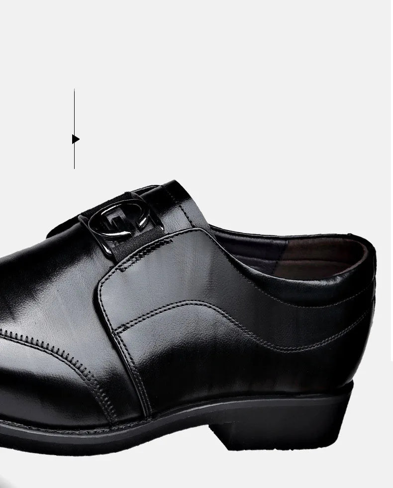 Happy™ ClassyShoes: Luksus Herre Skinn Formelle Spisse Oxford Klassiske Sko