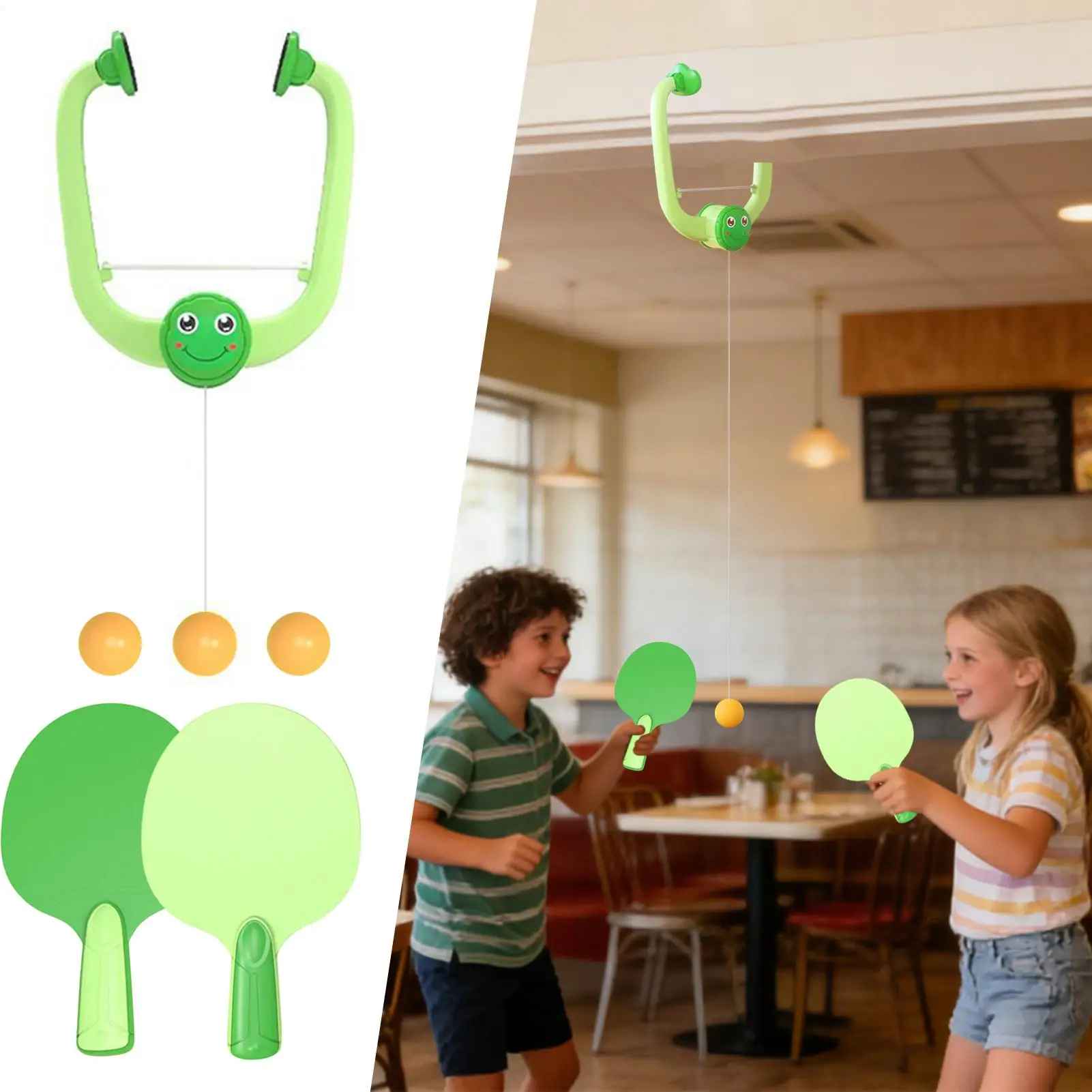 Kletshuts™ DoorPong: Universelt Plassbesparende Bordtennis Dør Pong Sett