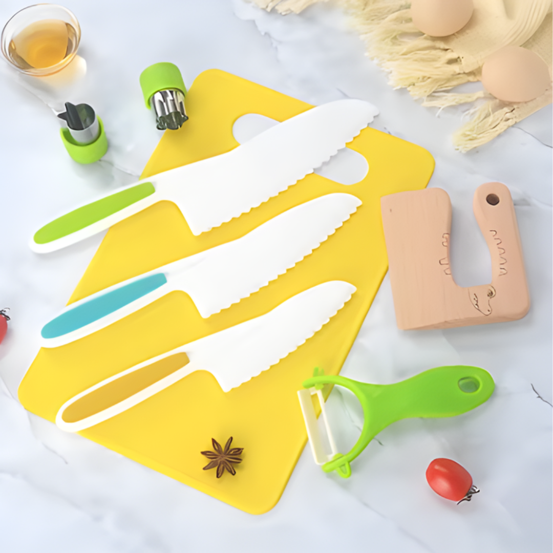 Kletshuts™ KidsKitchen: Trygg skjærelek for barn – Kjøkkenleketøysett