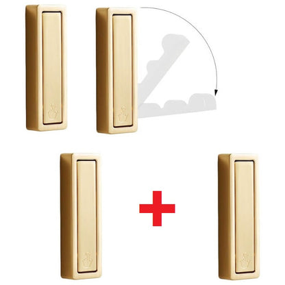 GlideHold® FoldingHooks: Rektangel Sammenleggbar Frakk- og Kleskroker