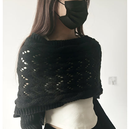 Icone™ ScarfSweater: Stilfull 2-i-1 Konvertibel Varm Skjerfgenser