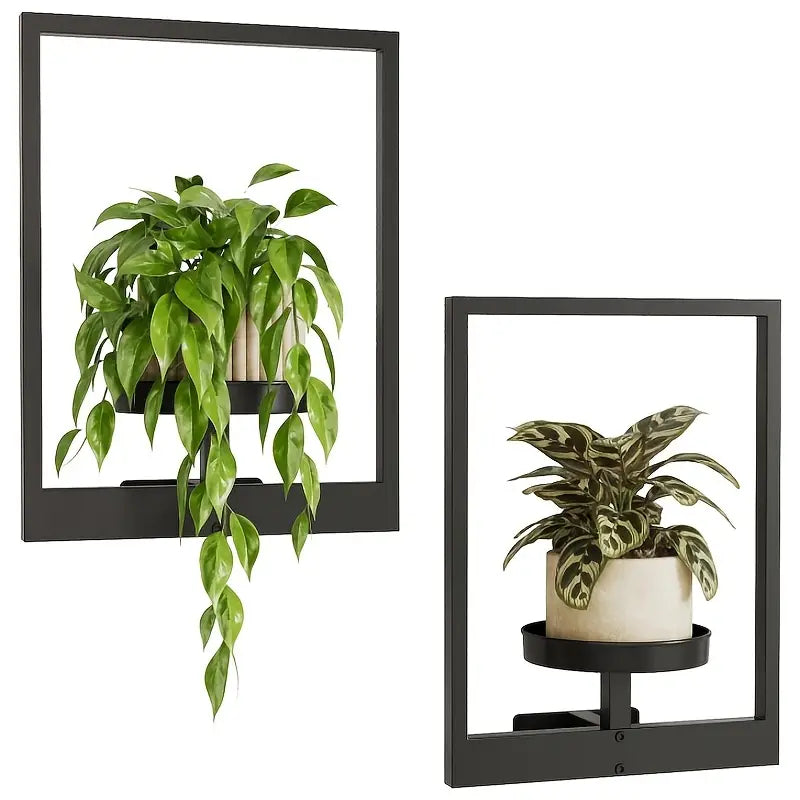 GlideHold® PlantFrame: Nem-Installation Dekorativ Moderne Plante Ramme Væg