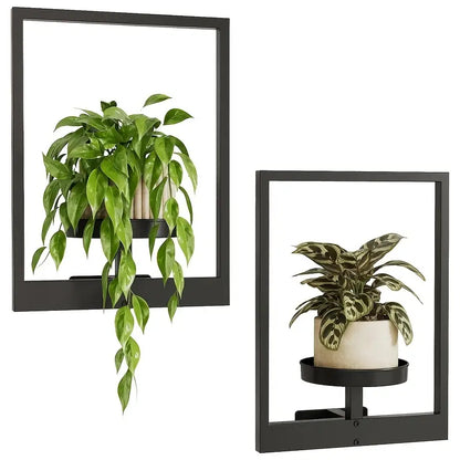 GlideHold® PlantFrame: Nem-Installation Dekorativ Moderne Plante Ramme Væg