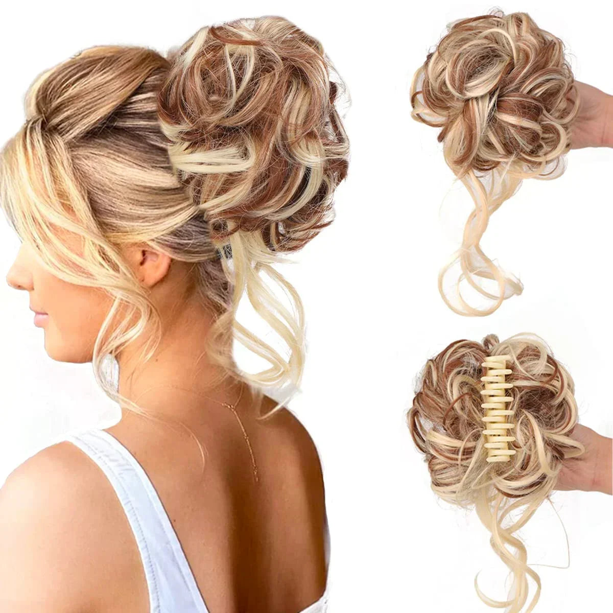 Rose® CurlyBun: Øyeblikkelig Krøllet Knute Hårklemme