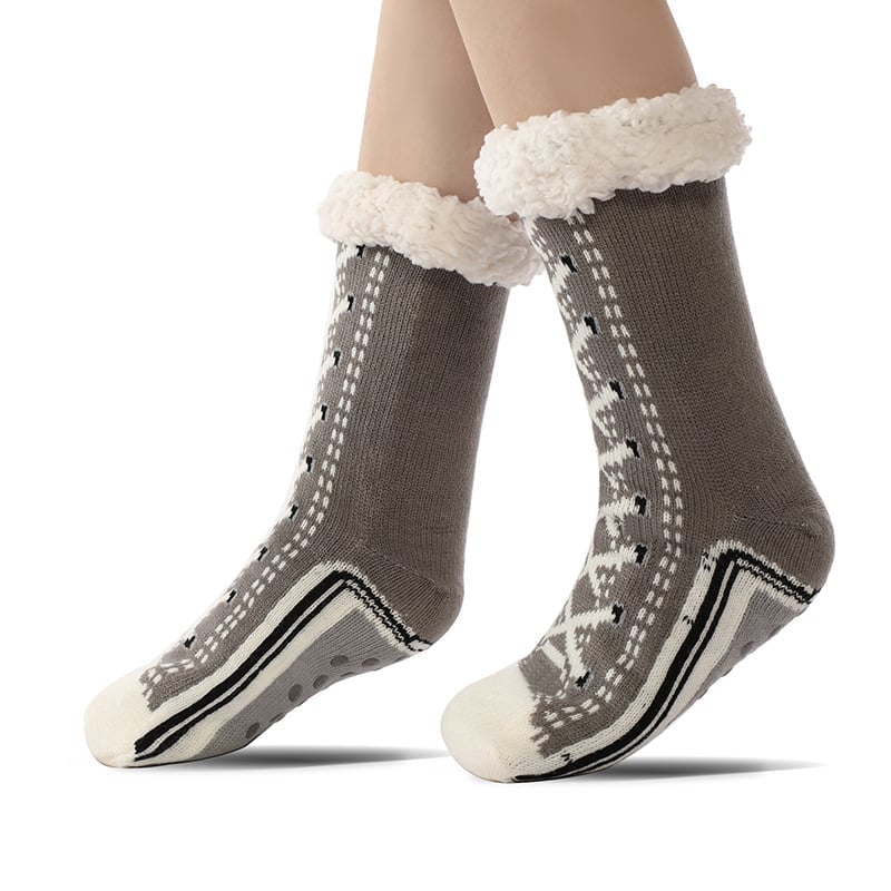 Happy™ HomeSocks: Fluffy Tykke Vinter Hjemmesokker