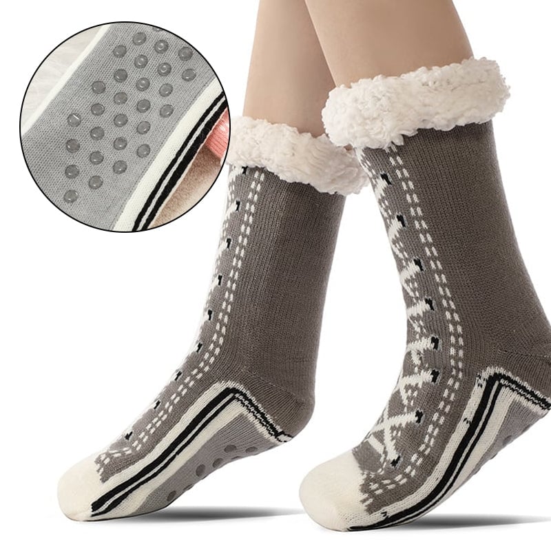 Happy™ HomeSocks: Fluffy Tykke Vinter Hjemmesokker