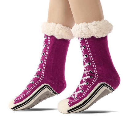 Happy™ HomeSocks: Fluffy Tykke Vinter Hjemmesokker