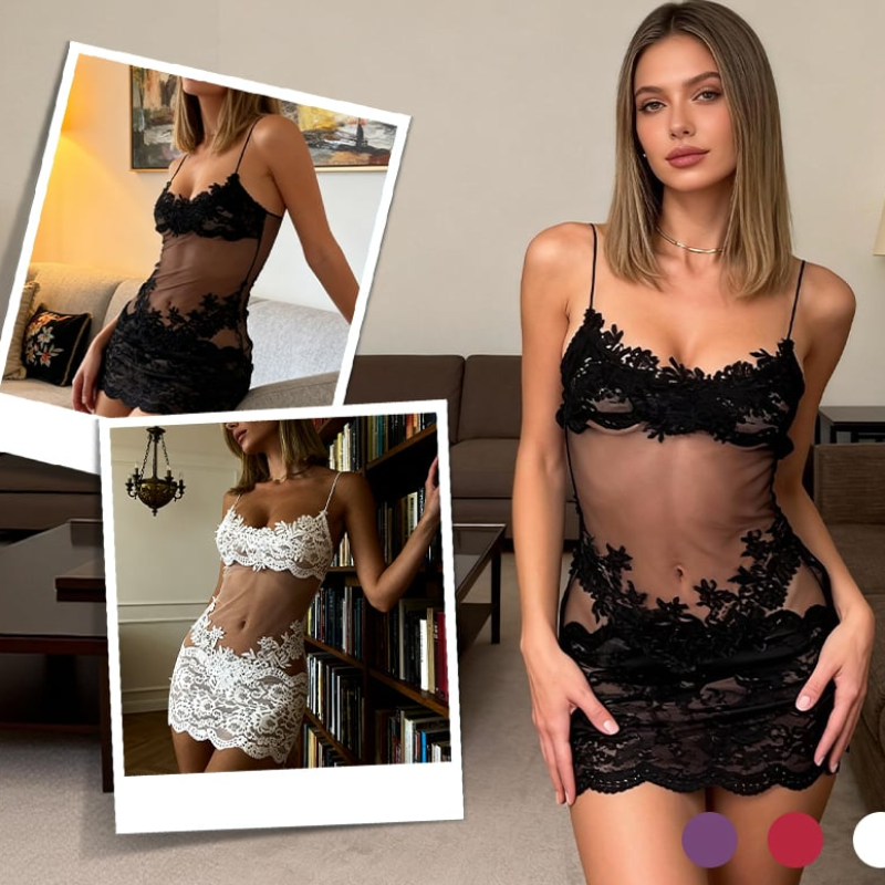 Icone™ LingerieSet 1+1 GRATIS - Broderet Ren Blonder Elegance Lingeri Sæt