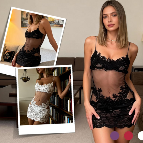 Icone™ LingerieSet 1+1 GRATIS - Broderet Ren Blonder Elegance Lingeri Sæt