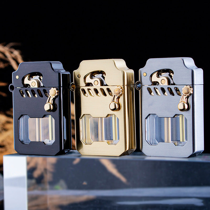 PowerLighter - Kraftig, Moderne Design, Vindtett Metall Lighter