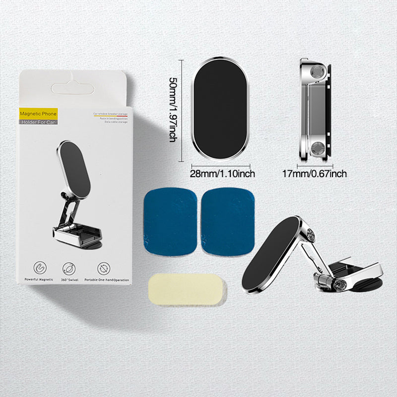Holder360° FoldableHolder - Sammenleggbar Metall Magnetisk Biltelefonholder