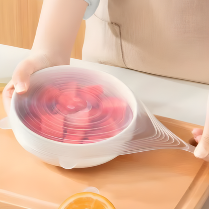 Globetrek° FoodCovers 1+1 GRATIS: Miljøvenlige Genanvendelige Silikone Fødevarelåg