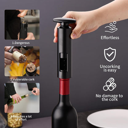 Globetrek° BottleCorkscrew - Hurtig Easy-Grip Flaskekorkskruen Åbner Værktøj
