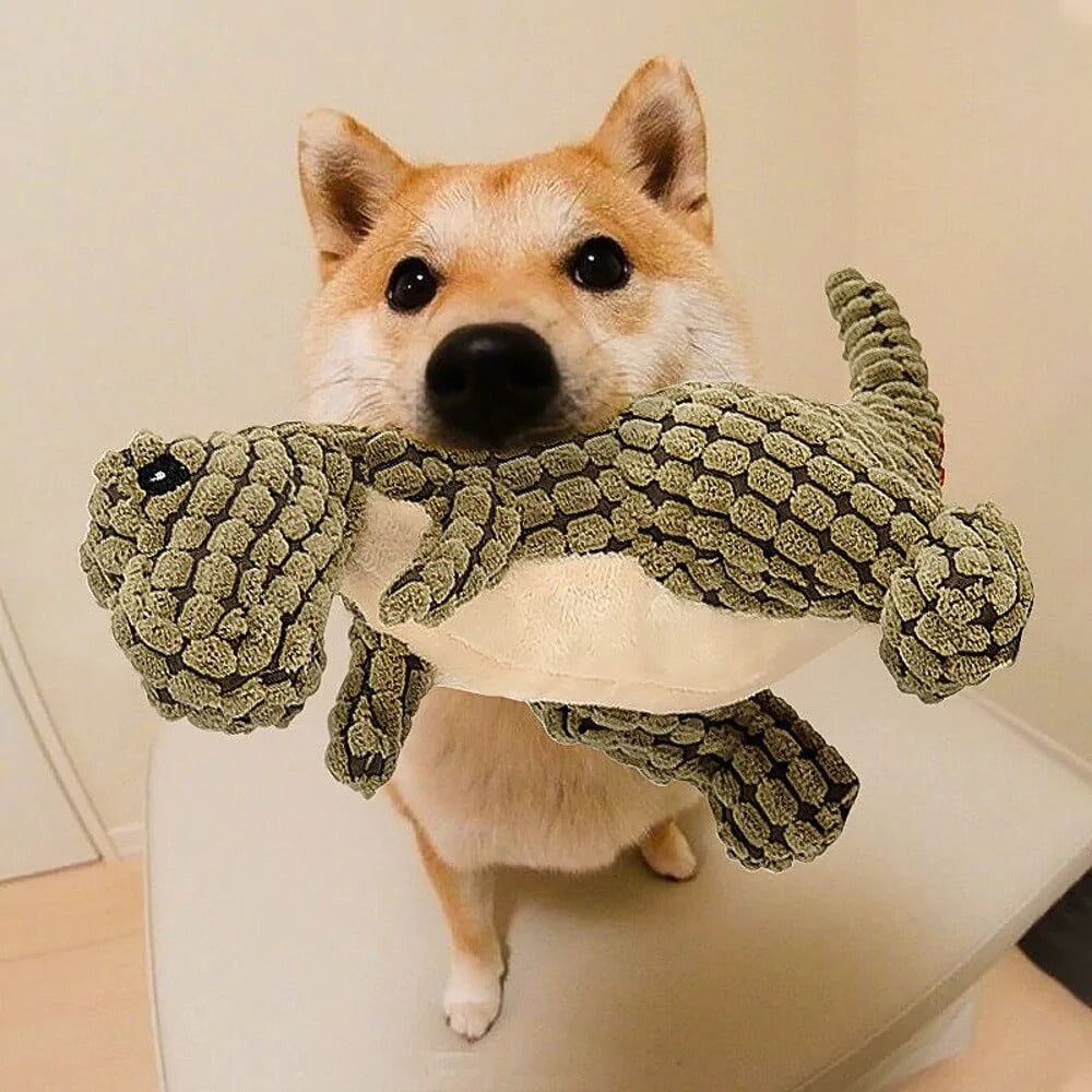 Indestructible® Toy - Uforgjengelig Plysj Dinosaur Leketøy -