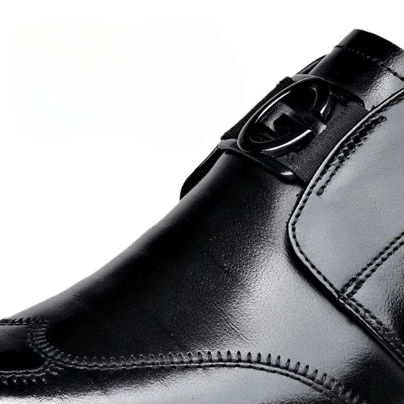 Happy™ ClassyShoes: Luksus Herre Skinn Formelle Spisse Oxford Klassiske Sko