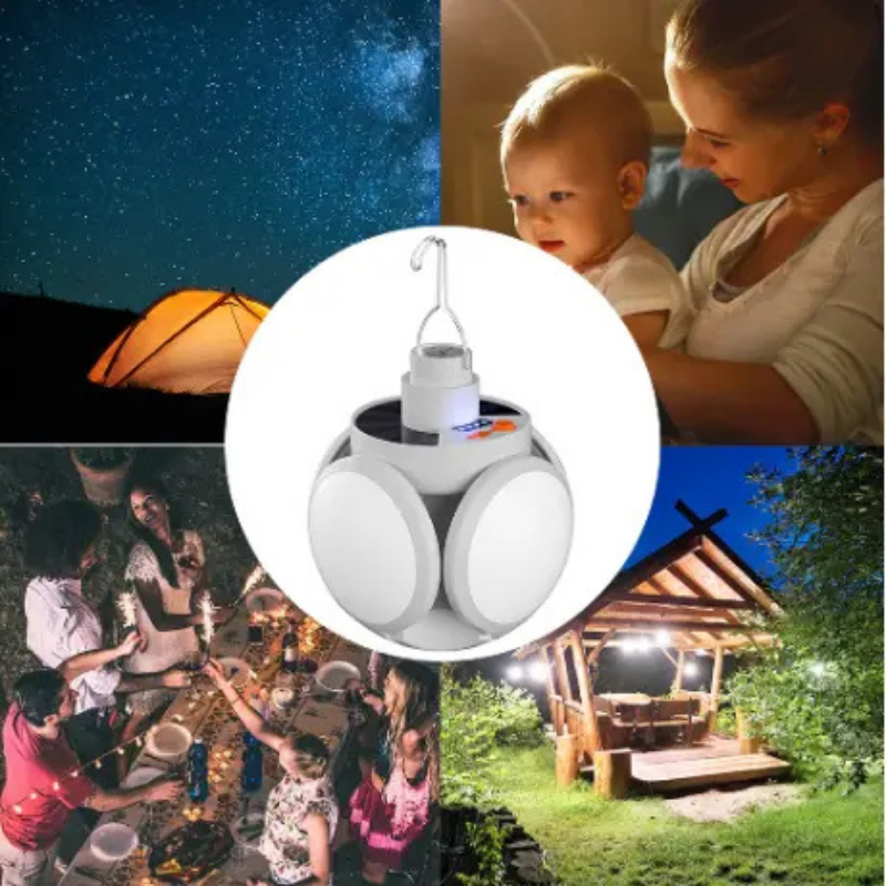 Ledsen™ SolarLamp: Bærbar Sol LED Foldbart Panel Nødlys