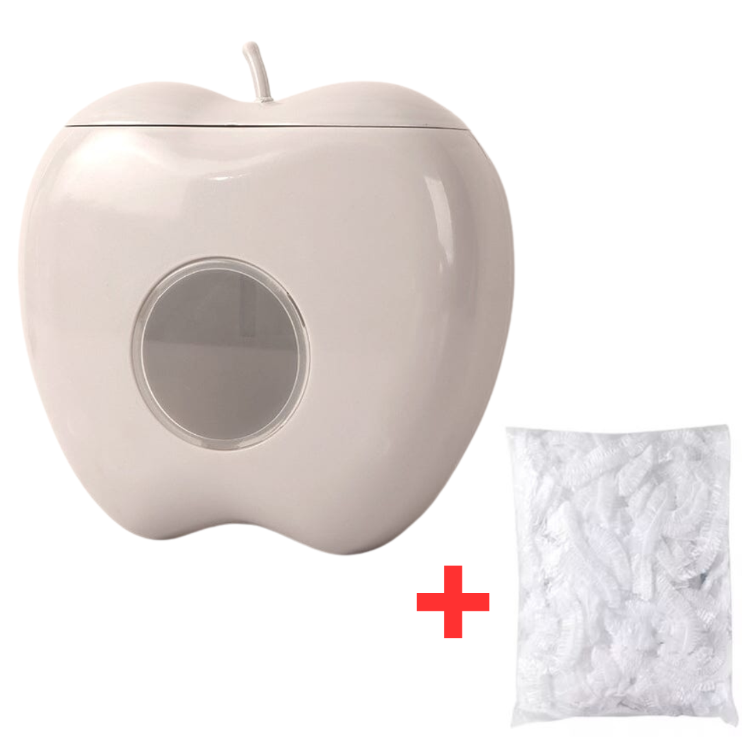 Globetrek° PlasticStorage 1+1 GRATIS (1 Eple Oppbevaringsdispenser + 100 Stykker Plastik Wraps GRATIS)