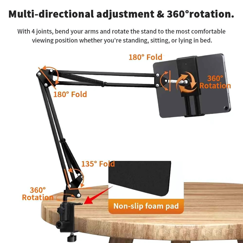 Holder360° PowerHold - Universell Telefon og Nettbrett Justerbar Holder
