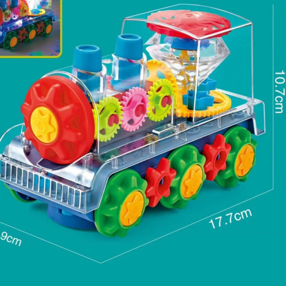 Kletshuts™ DancingTrain: Lys Opp Automatisk Dansende Tog Med Synlige Tannhjul