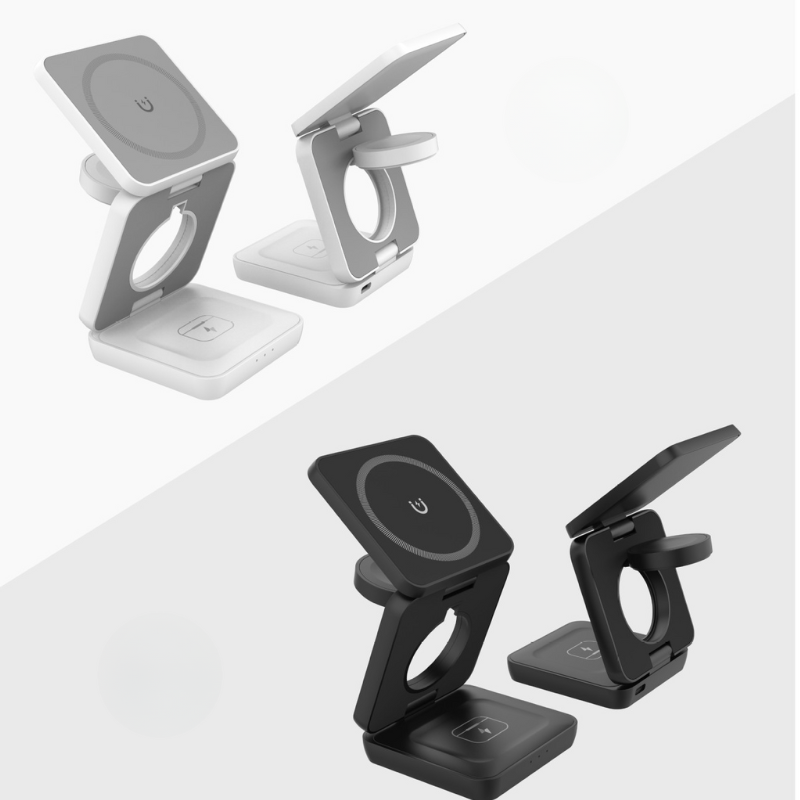 Holder360° MultiCharger: Multifunksjonell Sammenleggbar Magnetisk Ladestativ