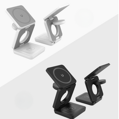 Holder360° MultiCharger: Multifunksjonell Sammenleggbar Magnetisk Ladestativ