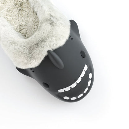 Happy™ PlushSlippers - Sklisikker Vinter Hai-slides
