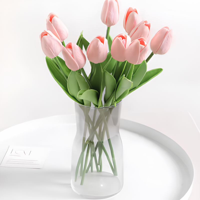 ArtificialTulips: Realistisk Skjønnhet Kunstig Blomsterdekorasjon Tulipansett