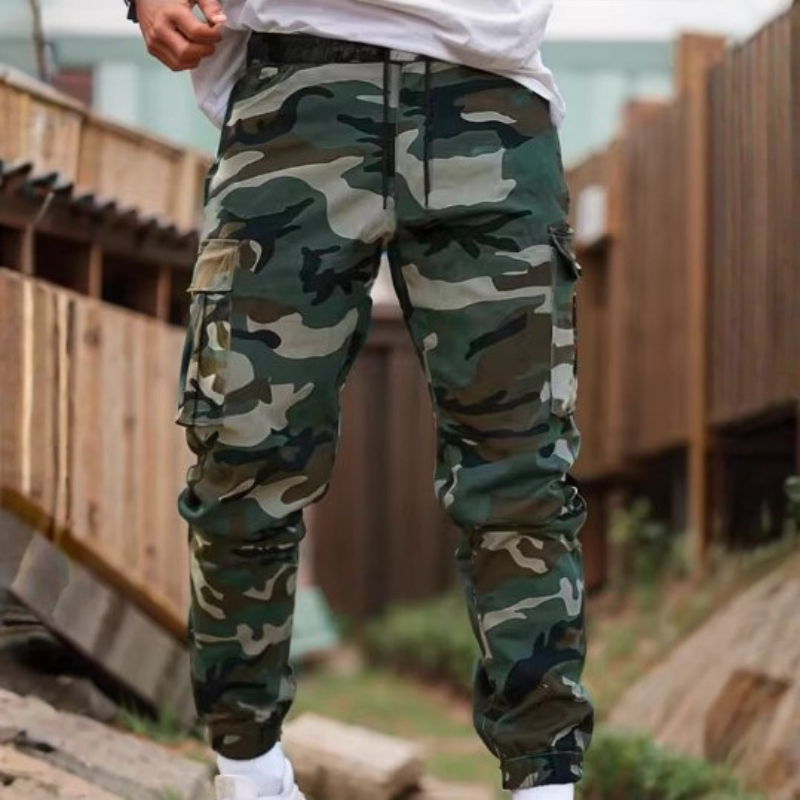 Icone™ CamouflagePants: Stilige Avslappede Multi-Lomme Kamuflasjebukser