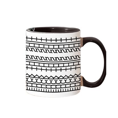 Globetrek° CoffeeMug: Smart Skjult Tekst Keramisk Kaffekrus