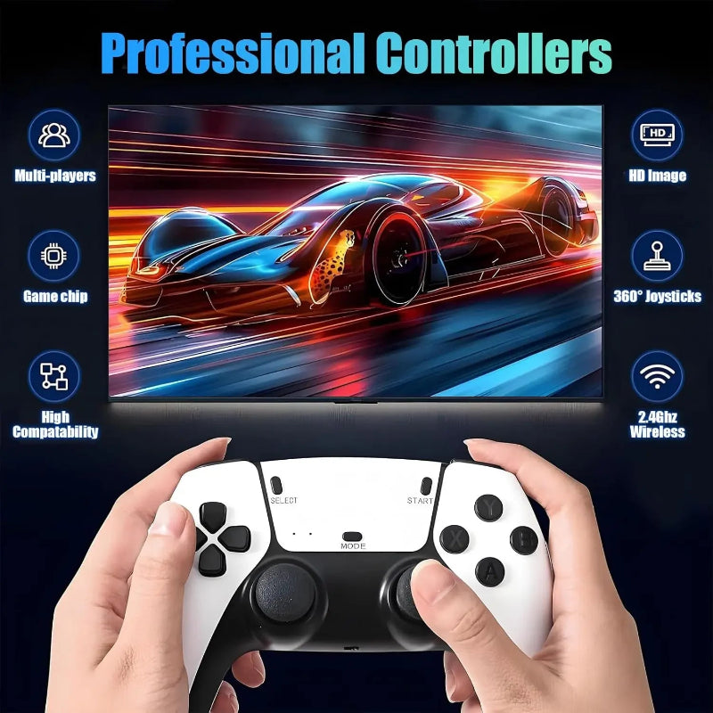 Kletshuts™ MiniConsole: Plug And Play HDMI Dobbelt Controller Mini Retro Spilkonsol