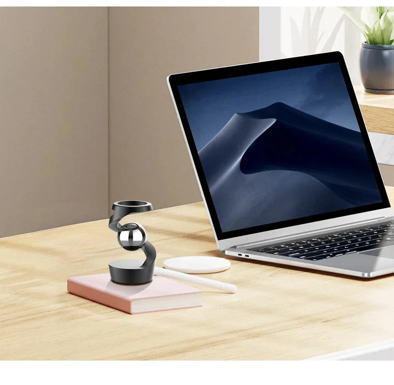 DeskToy: Kinetic Spinning Gyro Gravity-Defying Desk Toy