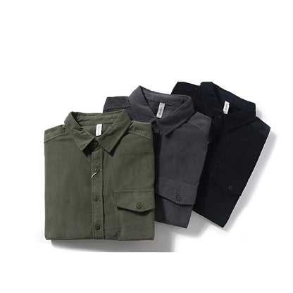 Icone™ CozyShirt: Mellemvægt Børstet Utility Lomme Hyggelig Skjorte