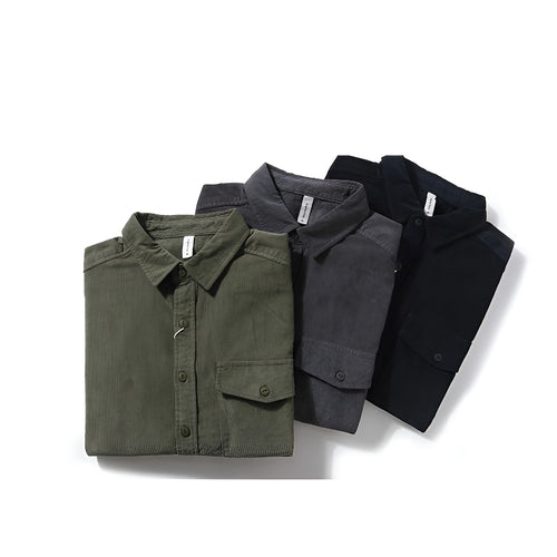 Icone™ CozyShirt: Mellemvægt Børstet Utility Lomme Hyggelig Skjorte